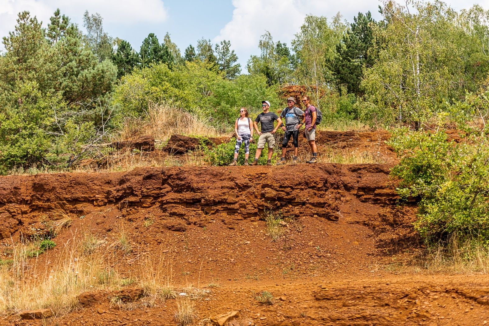 Die Tagebaugebiete eignen sich zum Wandern